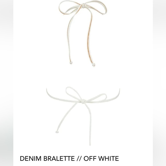 JEAN Machine Laina Rauma NWT szL bra Bralette triangle cropped  lainarauma denim - Picture 3 of 16